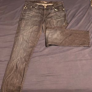Dark wash denim